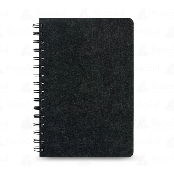 Caderno personalizado em feltro reciclado com argolas Caderno personalizado em feltro reciclado com argolas